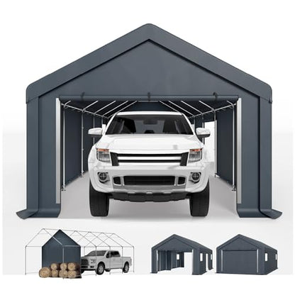 Storage Shed 13x24 ft Portable Garage Heavy Duty Carport