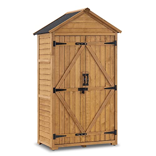 Outdoor Storage Cabinet with 2 Shelves