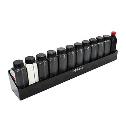 443BK Oil Shelf 12 Quart Bottle Holder Storage Organizer Caddy 32"