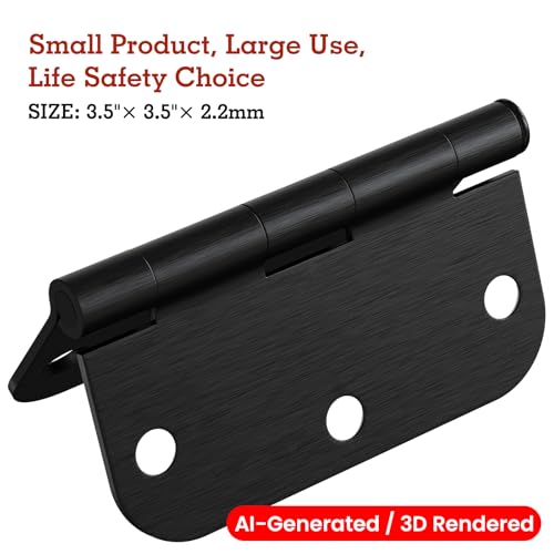 Rounded Door Hinges 3.5" X 3 1 (30 Count)