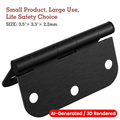 Rounded Door Hinges 3.5" X 3 1 (30 Count)
