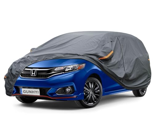 16 Layers Hatchback Car Cover Waterproof All Weather Heavy Duty