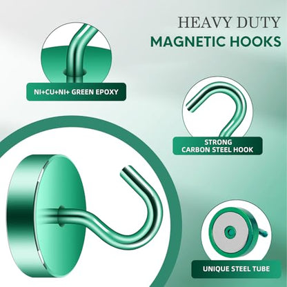 Magnetic Hooks Steel Tube Design for Cruise (10 Count)