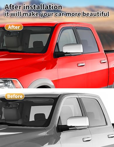 Rain Guards for Dodge Ram 1500 Crew Cab 2009 (4 Count)