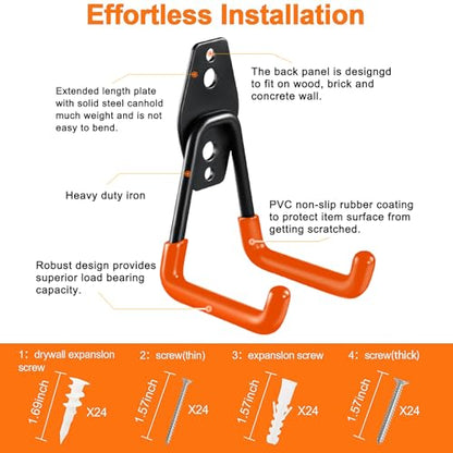 12 Pack Garage Hooks Heavy Duty