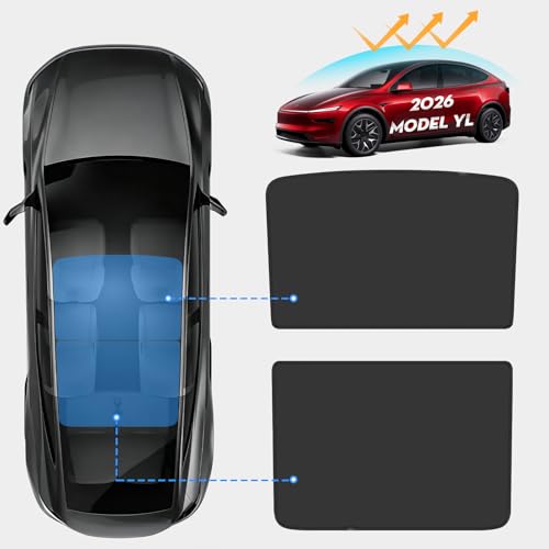 Non Sag Roof Sunshades for Tesla Model YL 2026