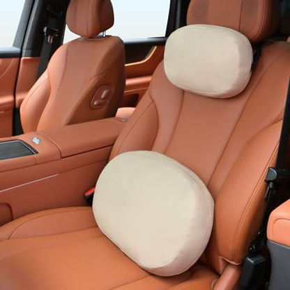 Car Headrest and Lumbar Support Pillow for Car Office Chair