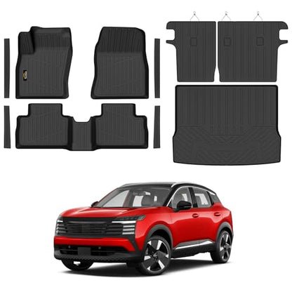 Floor Mats & Cargo Liner & Backrest Mat for Nissan Kicks 2025 2026 SV