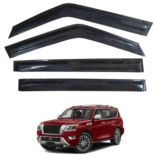 Outside Rain Guards Compatible with Nissan Armada 17 (4 Count)