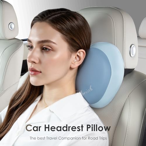 Lumbar Support with Car headrest Back Pillow for Chairs Headrest Pillow for Car Ergonomic Ultrathick Memory Foam Back Pillow for Office Chair