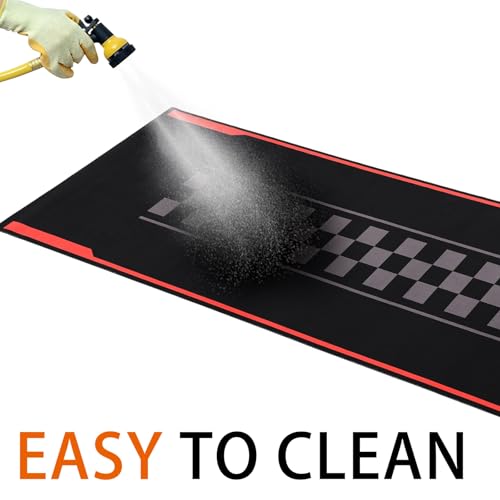 Motorcycle Mat Garage Floor Rug Washable Parking Mats for Garage Floors Non Slip Oil Absorbent Pad Rubber Backing Layer Protects Floor