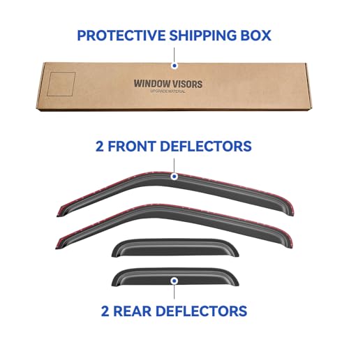 in Channel Window Visors Rain Guards for 1999