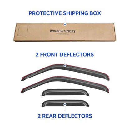 in Channel Window Visors Rain Guards for 1999
