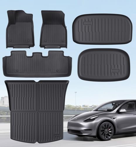 Floor Mats Fits for Tesla Model Y 5 (6 Count)