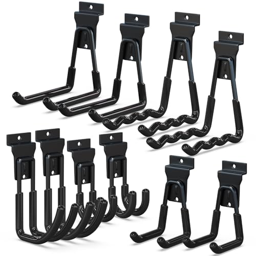 Slatwall Hooks 10 Pack Heavy Duty Multi Sizes (10 Count)
