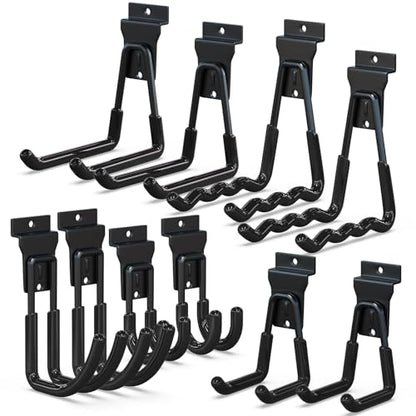 Slatwall Hooks 10 Pack Heavy Duty Multi Sizes (10 Count)