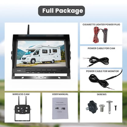 Wireless Backup Camera with 7" Monitor