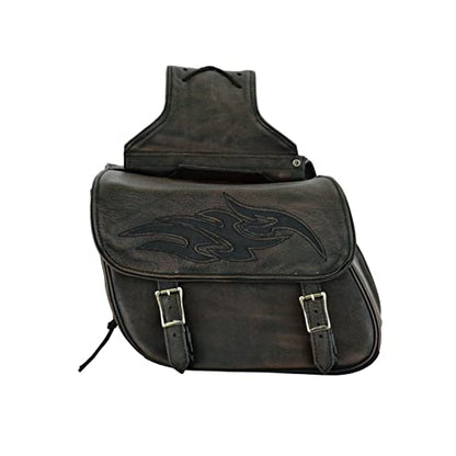 Motorcycle Saddle Bags Leather Motorcycle Luggage Bag with Gun Holsters For Softails Sportsters and Choppers Waterproof Luggage Bags