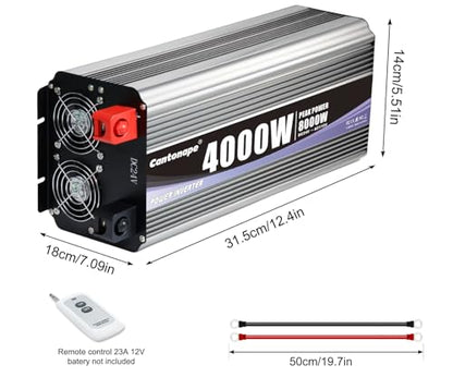 4000 Watt Power Inverter 24V DC to 110V