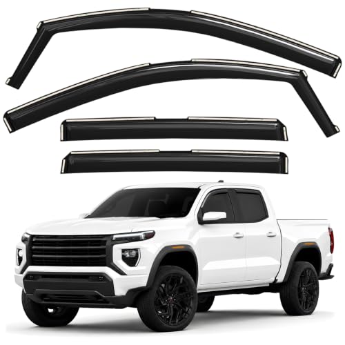 Window Deflectors Smoke Tinted in (4 Count)