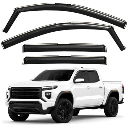 Window Deflectors Smoke Tinted in (4 Count)