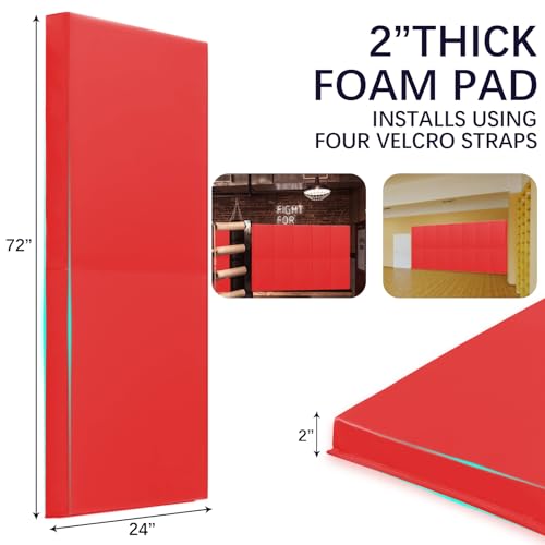 60" 72" High Gym Wall Padding 2"