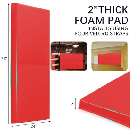 60" 72" High Gym Wall Padding 2"
