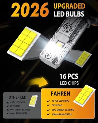 H11 Bulb 45000LM 1000% Super Brightness (2 Count)