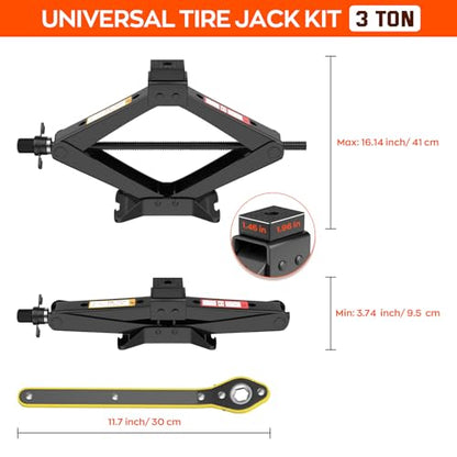 Scissor Jack for Car 3 Ton 6614 LBS