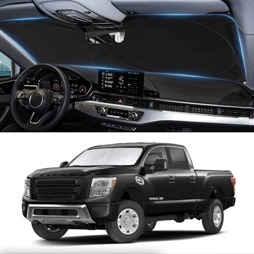 Custom Fit Titan Windshield Sunshade for Nissan Titan 2020