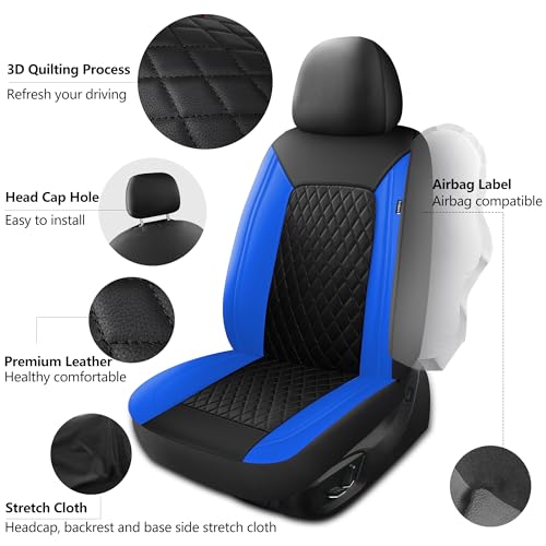 Faux Leather Front Car Seat Covers (2 Count)