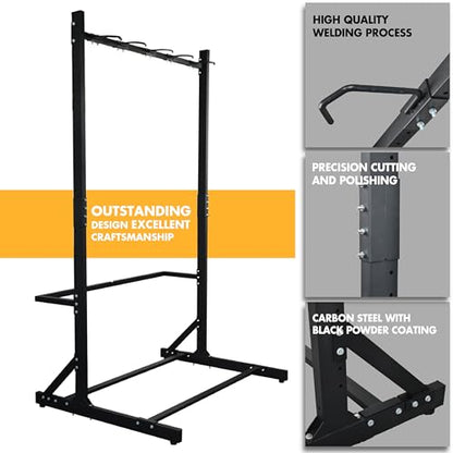 Freestanding 5 Bike Storage Rack Garage Bicycle Organizer Stand