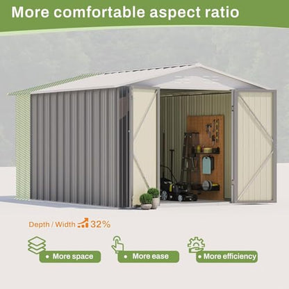 8x10 FT Outdoor Storage Shed