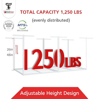 The Atlas Pro 4 x 8 ft Overhead Garage Storage Rack