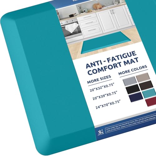 Kitchen Mat Cushioned Anti Fatigue Rug 20"x32" Water Resistant Non Slip Standing and Comfort Desk
