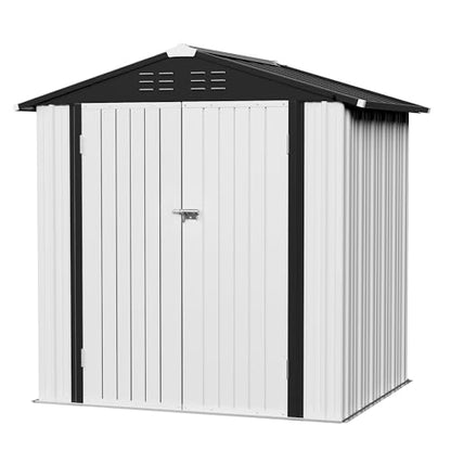 Metal Outdoor Storage Shed 6 x 4 FT Metal Shed with Lockable Door