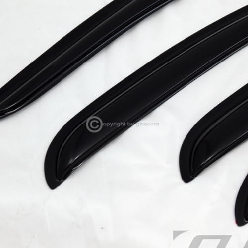4pcs Front Rear Window Deflector Sun