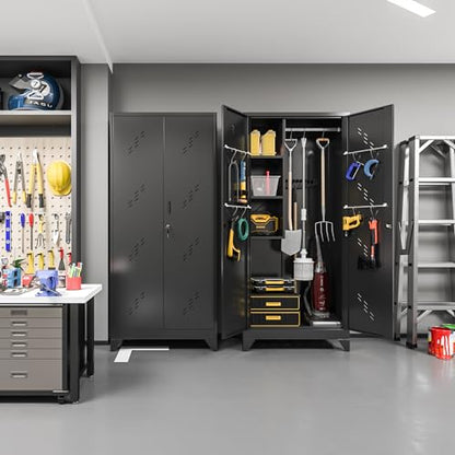75" Taller Metal Garage Storage Cabinet