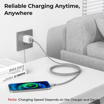 USB A to USB C Cable 6.6FT 2Pack (2 Count)