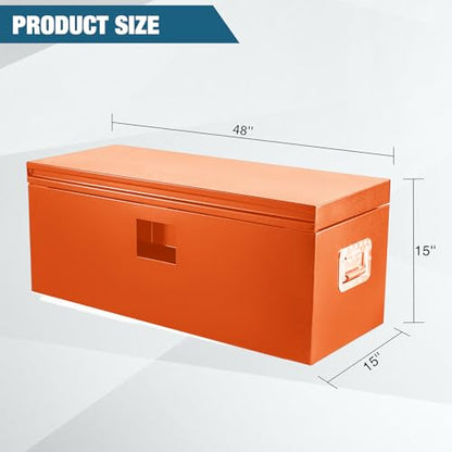 Black Steel Truck Bed Tool Box