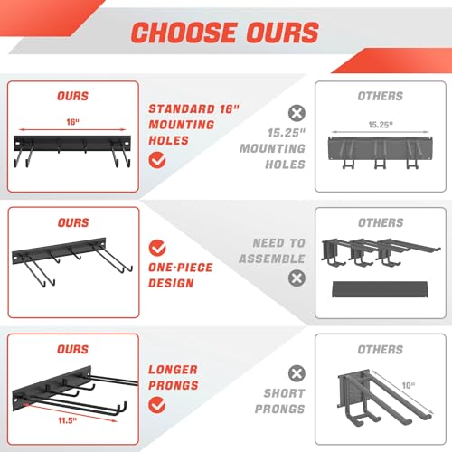 Wall Mounted Ski Rack