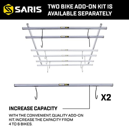 Glide Bike Storage Ceiling Rack Grey