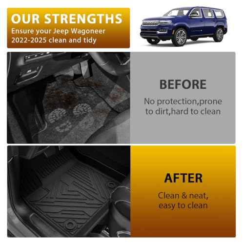 Floor Mats Cargo Liner for Jeep Wagoneer 2022