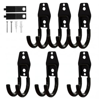 Garage Hooks 6 Pack Small Round Wall Hooks for Hanging Heavy Duty Ladders (6 Count)
