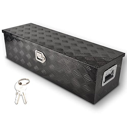 39In Aluminum Tool Box 5 Bar Tread ToolBox for Truck Bed Car Outdoor