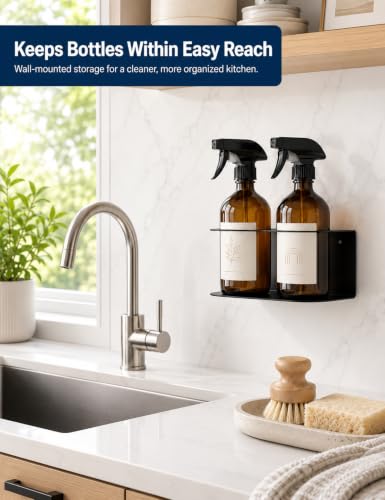 2 Pack Spray Bottle Holder Wall Mount (2 Count)