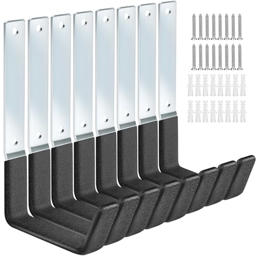 Garage Hooks Heavy Duty Bike Hooks for Garage Set of 8 Tool Organizers and Storage Wall Mount Storage Tool Holder Hanger for Ladder Garden Hose Shed Shop