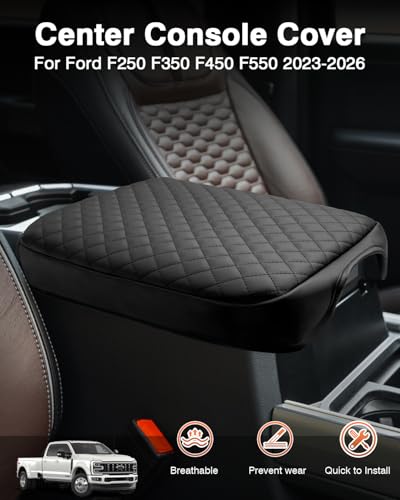 Center Console Cover for Ford F250 F350 F450 F550 Super Duty 2023