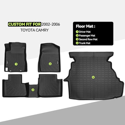 All Weather TPE Floor Mat Set for 2002