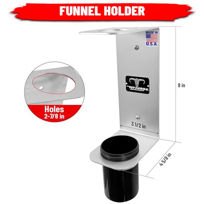 PP3364 Aluminum Oil Funnel Holder Storage Rack